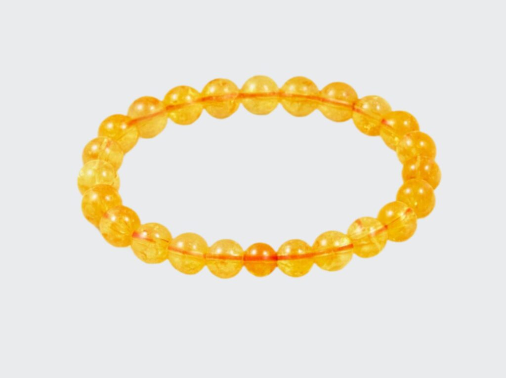 Natural citrine bracelet