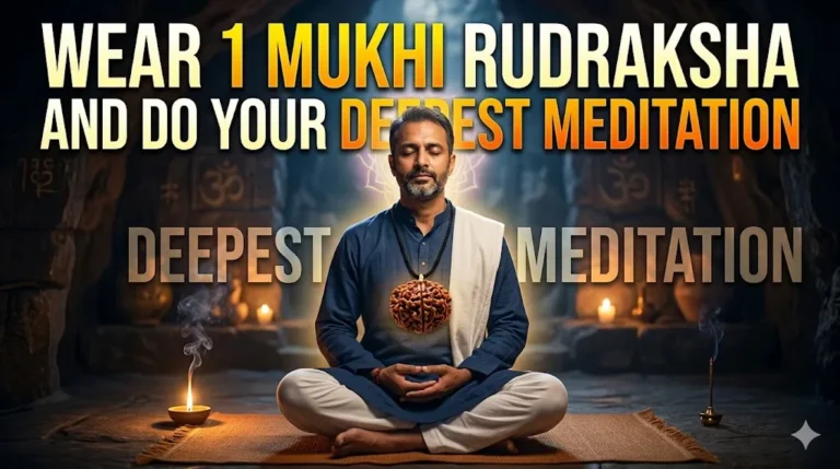 Wear 1 Mukhi Rudraksha and do your deepest Meditation