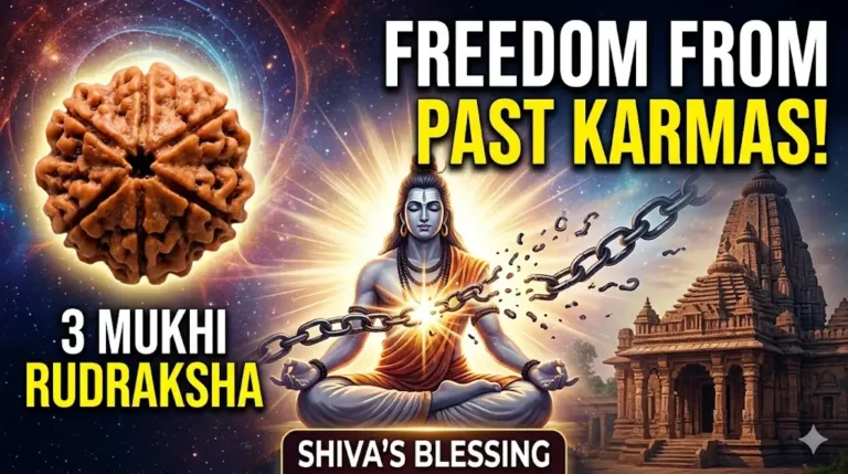 3 Mukhi Rudraksha gives you freedom from past karmas