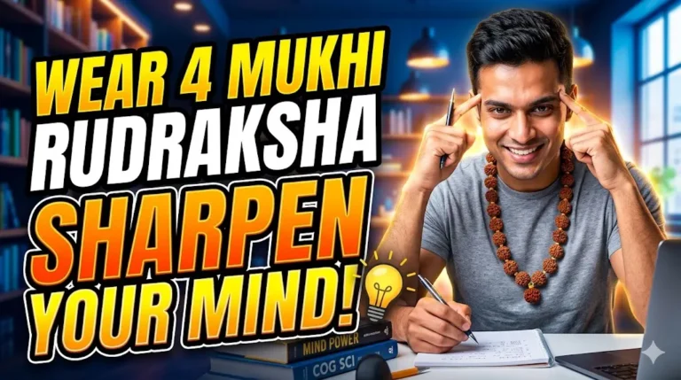 Wear 4 Mukhi Rudraksha sharpen your mind