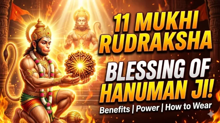 11 Mukhi Rudraksha blessing of Hanuman ji