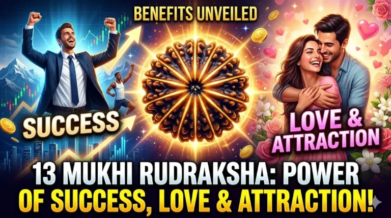 13 mukhi rudraksha love, success and wealth