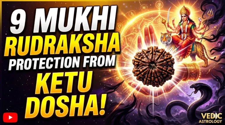 9 Mukhi Rudraksha protection from Ketu dosha