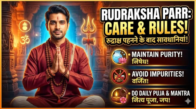 Rudraksha pehen ne ke baad kya nahin karna chahiye