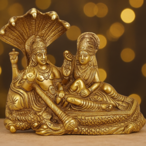 Brass Lakshmi Vishnu Idol