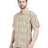 Om Printed Straight Kurta T-Shirt for Men