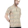 Om Printed Straight Kurta T-Shirt for Men