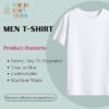 Men's Om Namah Shivay Texture Print Half Sleeves Regular White T-Shirt