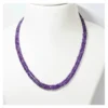 Natural Amethyst Mala Necklace – Purple Crystal Healing Beads