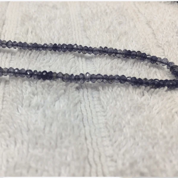 Natural Iolite (Neeli) Beads Mala