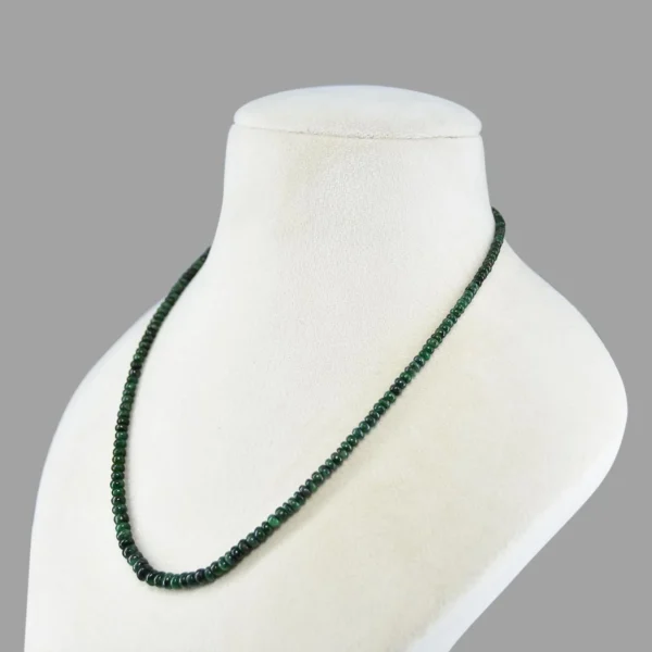 Genuine Emerald Beads Mala Necklace