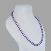 Elegant Amethyst & Pearl Beads Mala – Purple & White Necklace