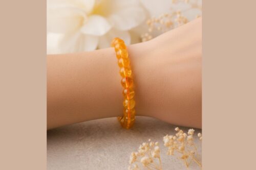 Natural Yellow Citrine Bracelet for Men & Women