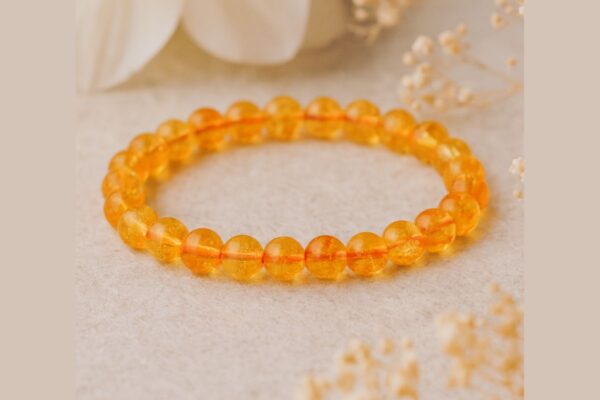 Natural Yellow Citrine Bracelet for Men & Women
