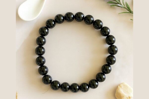 Black Tourmaline Beads Bracelet for Men & Women