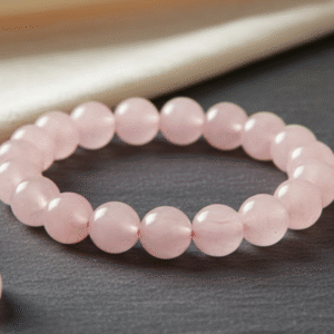 Natural Rose Quartz Beads Bracelet for Self-Love & Harmony