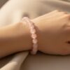 Natural Rose Quartz Beads Bracelet for Self-Love & Harmony