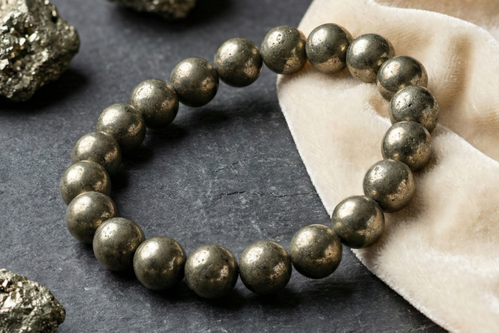Pyrite money megnate bracelet