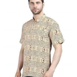 515YcMTyI3L._SY606_.jpg Om Printed Straight Kurta T-Shirt for Men