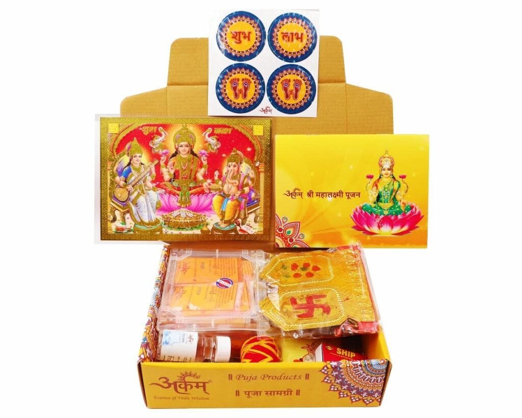 Lakshmi Pujan Puja Kit with Puja Vidhi and 35+ Items