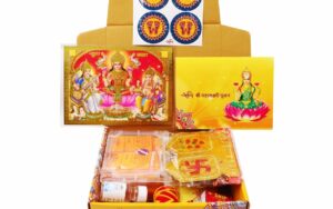 Lakshmi Pujan Puja Kit with Puja Vidhi and 35+ Items