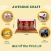 Gold Plated Idols | Laxmi Ganesh Murti & Ma Saraswati | Home Decor, Pooja Room