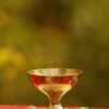 Brass and Glass akhand deep Diya with Cover for Puja