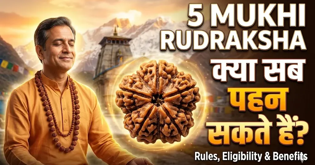 5 Mukhi Rudraksha: Kya Sab Pehen Sakte Hain