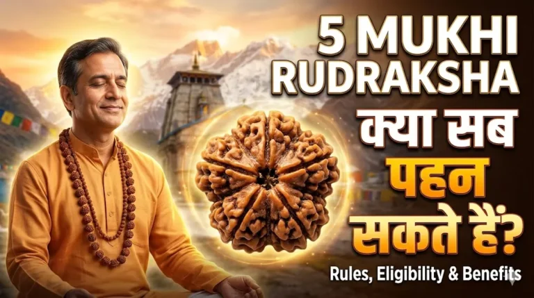 5 Mukhi Rudraksha: Kya Sab Pehen Sakte Hain