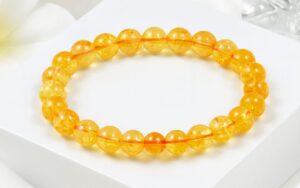 Natural Yellow Citrine Bracelet for Men & Women