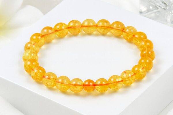 Natural Yellow Citrine Bracelet for Men & Women