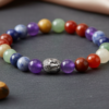 7 Chakra Healing Bracelet | Natural Energy Balancing Crystal Beads