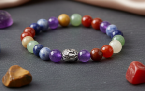 7 Chakra Healing Bracelet | Natural Energy Balancing Crystal Beads