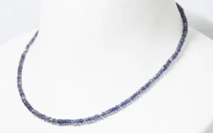 Natural Iolite (Neeli) Beads Mala