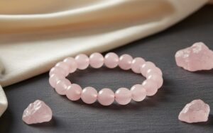 Rose Quartz Bracelet for Love, Emotional Healing Rose Quartz Bracelet for Love, Emotional Healing