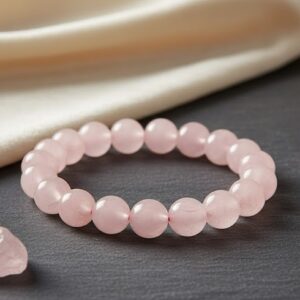Rose Quartz Bracelet for Love, Emotional Healing