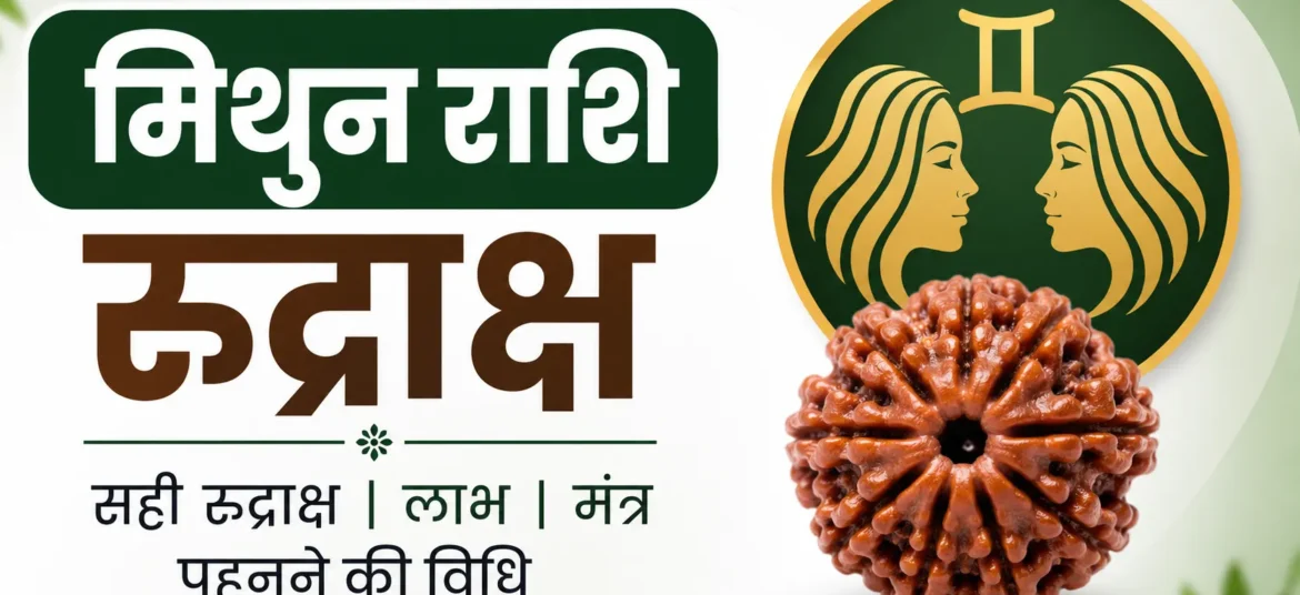 Mithun Rashi ke liye rudraksha