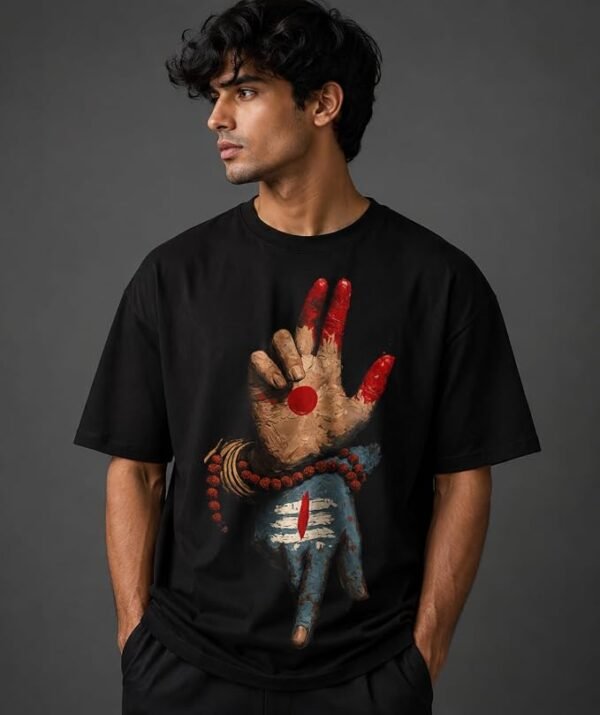 61nuCaLMw0L._SX679_ Unisex Spiritual Graphic | Shiva Hand Art Print | Hindu Devotional Streetwear