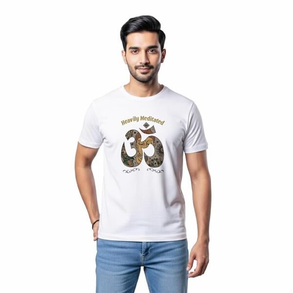 180 GSM Cotton Graphic T-Shirt, Round Neck, Regular Fit