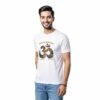 180 GSM Cotton Graphic T-Shirt, Round Neck, Regular Fit