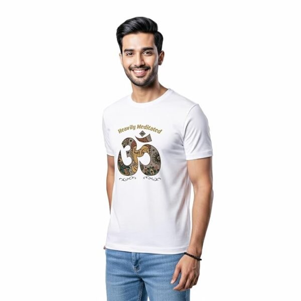 180 GSM Cotton Graphic T-Shirt, Round Neck, Regular Fit