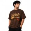 Mahabali Hanuman Oversized Spiritual Graphic T-Shirt for Men