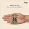 Brass Ganesh Idol 3.2 Inch Murti for Mandir