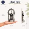 Silver Plated Tirupati Balaji Idol 4.7 Inch