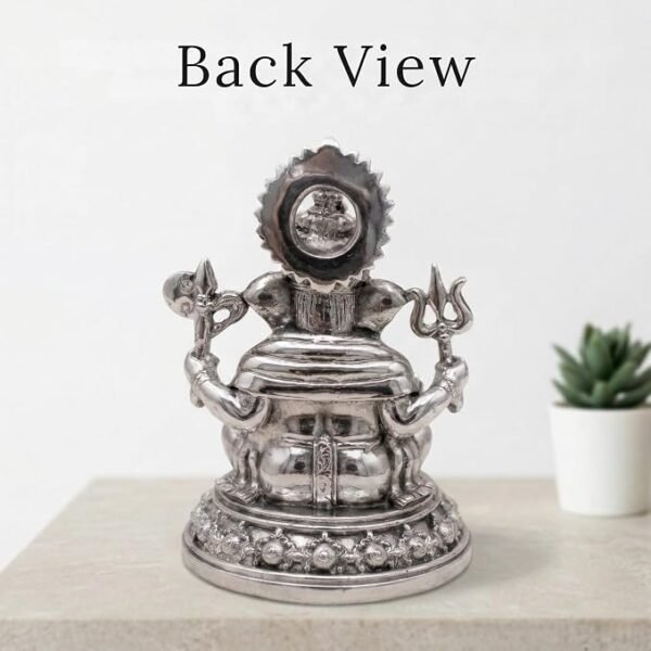 Silver Plated Ganesh Idol 3 Inch with Gift Box