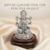 Silver Plated Ganesh Idol 3 Inch with Gift Box