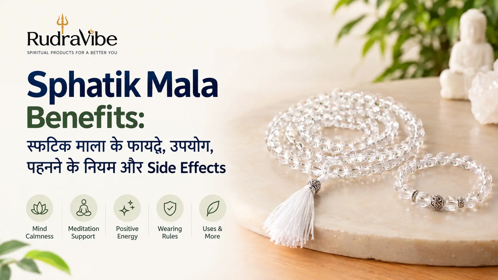 Sphatik Mala Benefits in Hindi - स्फटिक माला के फायदे और उपयोग