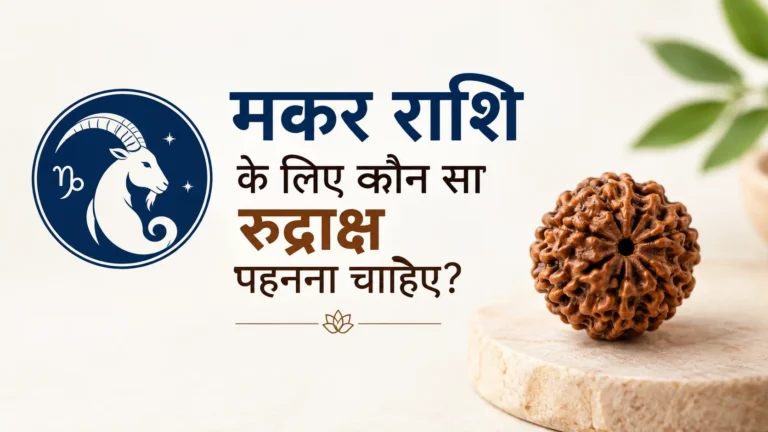 मकर राशि के लिए कौन सा रुद्राक्ष पहनना चाहिएमकर राशि के लिए रुद्राक्ष से जुड़ी महत्वपूर्ण जानकारी