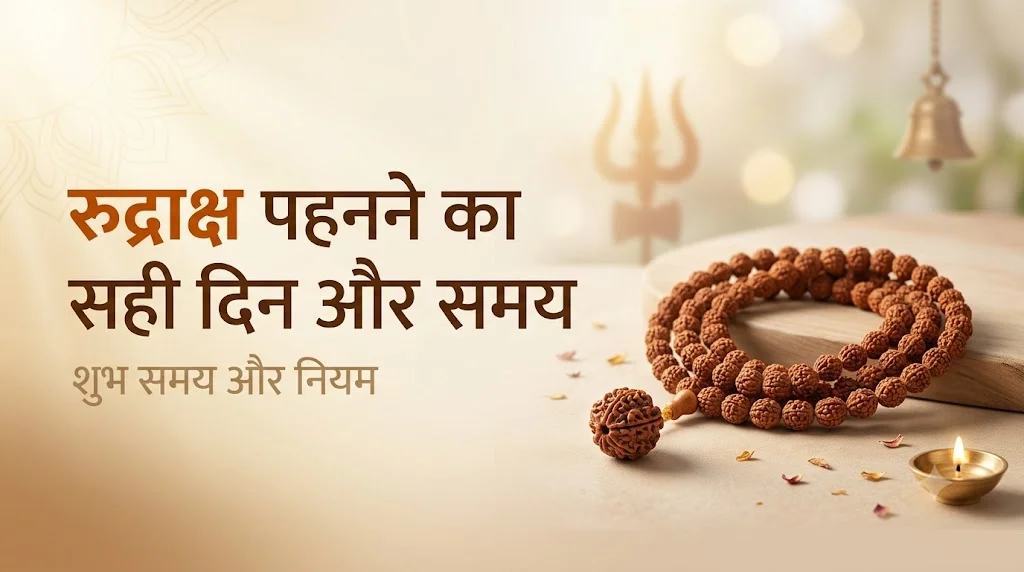 रुद्राक्ष पहनने का सही दिन और समय