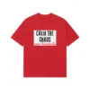 “Calm The Chaos Wear Rudraksha” Drop-Shoulder Graphic T-Shirt – Casual Spiritual Typography Tee - Mockup